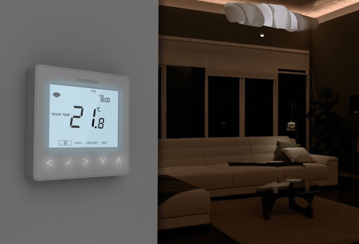 Heatmiser neoStat 12v V2 - Programmable Thermostat - White